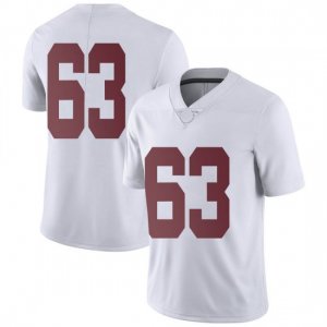 NCAA Youth Alabama Crimson Tide #63 Rowdy Garza Stitched College Nike Authentic No Name White Football Jersey LE17J45WW